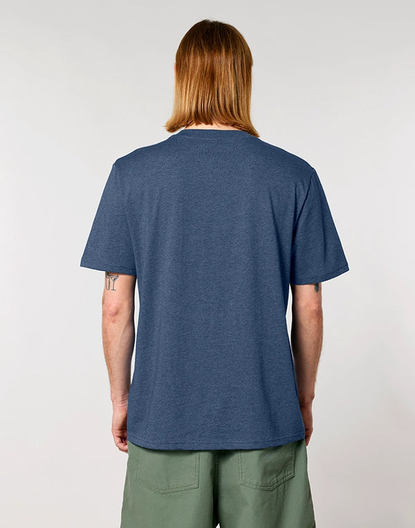 STTU169 Stanley Stella Creator 2.0 T-shirt in Heather Blue Men's Back View
