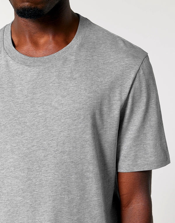 STTU169 Stanley Stella Creator 2.0 T-shirt in Heather Grey Close-up Front View