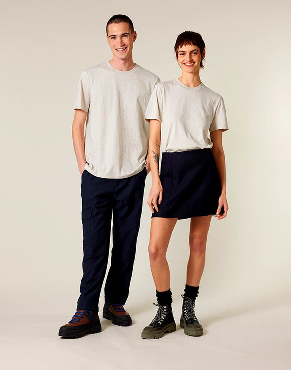 STTU169 Stanley Stella Creator 2.0 T-shirt in Heather Haze Couple Front View