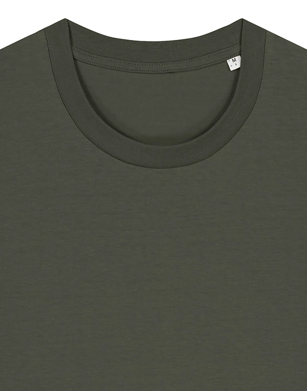 STTU169 Stanley Stella Creator 2.0 T-shirt in Khaki Close-up Flat Front View