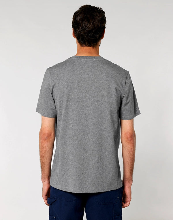 STTU169 Stanley Stella Creator 2.0 T-shirt in Mid Heather Grey Men's Back View