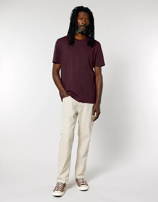 STTU169 Stanley Stella Creator 2.0 T-shirt in Red Brown Men's Full Body Front View