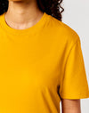 STTU169 Stanley Stella Creator 2.0 T-shirt in Spectra Yellow Close-up Front View