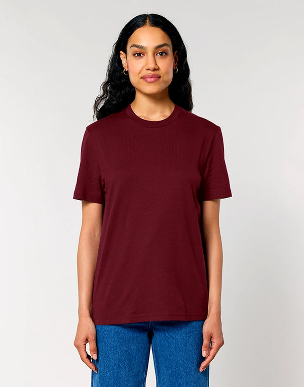 STTU169 Stanley Stella Creator 2.0 T-shirt in Burgundy Women's Front View