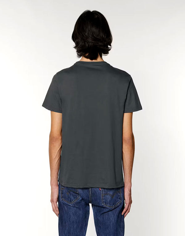 STTU758 Stanley Stella Rocker Unisex T-Shirt Anthracite Back View