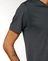 STTU758 Stanley Stella Rocker Unisex T-Shirt Anthracite Closeup View
