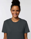 STTU758 Stanley Stella Rocker Unisex T-Shirt Anthracite Closeup View