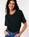 STTU758 Stanley Stella Rocker Unisex T-ShirtBlack Front View