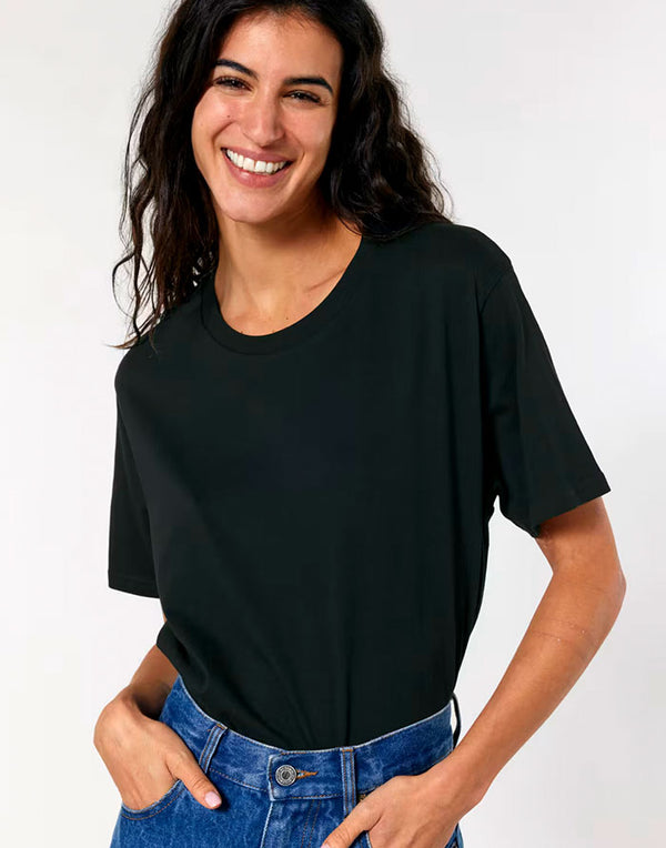 STTU758 Stanley Stella Rocker Unisex T-ShirtBlack Front View
