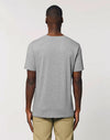 STTU758 Stanley Stella Rocker Unisex T-Shirt Heather Grey Back View