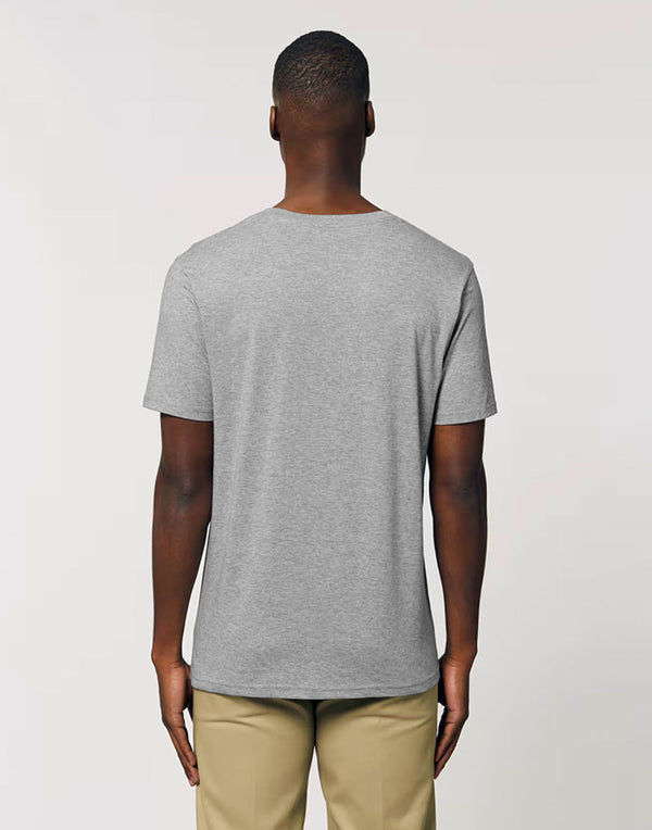 STTU758 Stanley Stella Rocker Unisex T-Shirt Heather Grey Back View