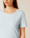 STTW173 Stanley Stella Serena Women's Ice Blue T-Shirt Closeup View