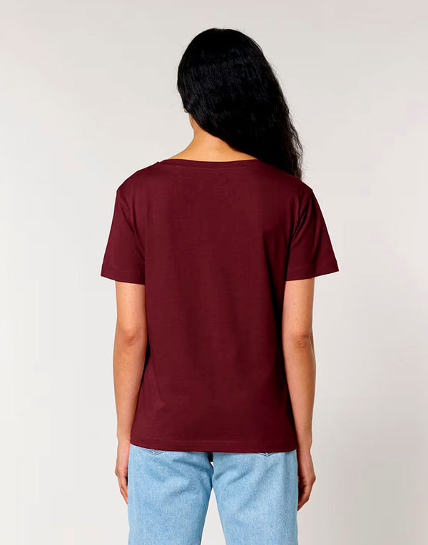 STTW173 Stanley Stella Serena Women's Burgundy T-Shirt Back View