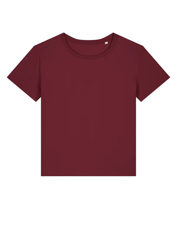 STTW173 Stanley Stella Serena Women's Burgundy T-Shirt Flat View