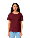 STTW173 Stanley Stella Serena Women's Burgundy T-Shirt Front View