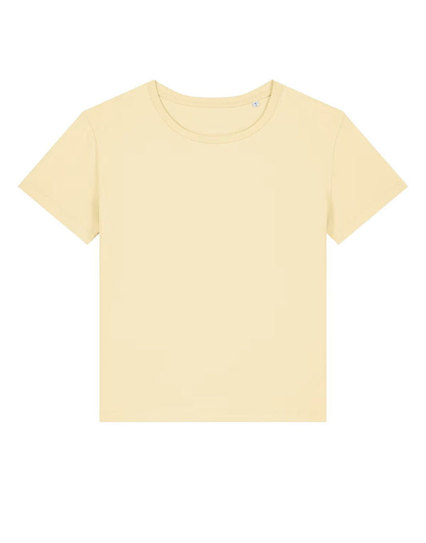 STTW173 Stanley Stella Serena Women's Butter Pale Yellow T-Shirt Flat View