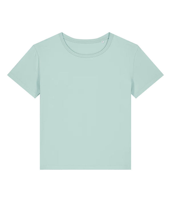 STTW173 Stanley Stella Serena Women's Caribbean Blue T-Shirt Flat View