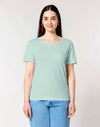 STTW173 Stanley Stella Serena Women's Caribbean Blue T-Shirt Front View