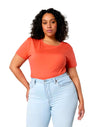 STTW173 Stanley Stella Serena Women's Fiesta Orange T-Shirt Front View