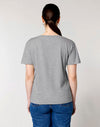STTW173 Stanley Stella Serena Women's Heather Grey T-Shirt Back View