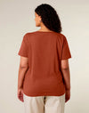 STTW173 Stanley Stella Serena Women's Heritage Brown T-Shirt Back View