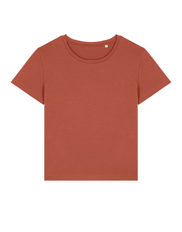 STTW173 Stanley Stella Serena Women's Heritage Brown T-Shirt Flat View