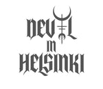 Black gothic-style text reading 'Devil in Helsinki' on a plain white background.