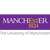 University of Manchester Logo with a Purple Background