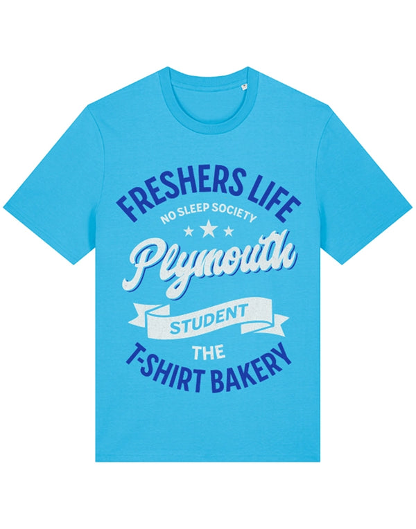 Customisable Freshers Life Plymouth – No Sleep Society T-Shirt (TBS008T)