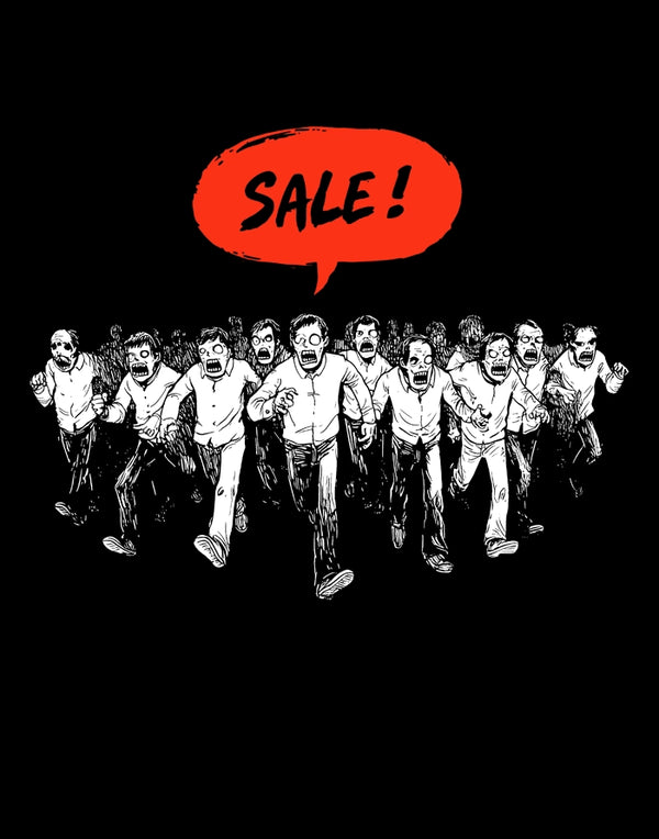 Zombie Sale T-Shirt Design