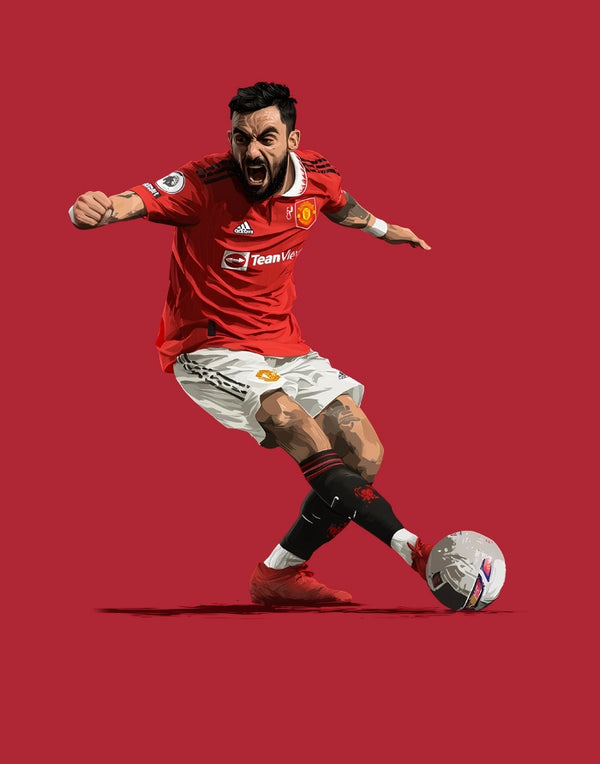 Manchester United t-shirt of Bruno Fernandes Fan T-shirt Design.