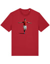 Manchester United t-shirt of Harry Maguire. Red t-shirt with a graphic.