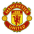 Manchester United logo with red and yellow colors on a white background