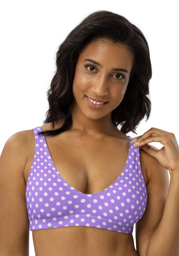 All Over Print Recycled Bikini Top in Lalic