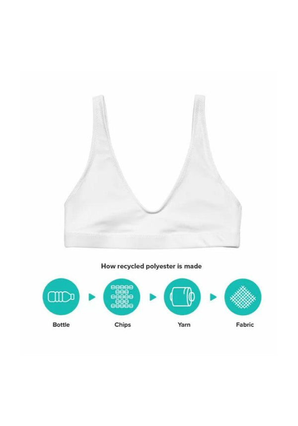 Recycled Polyester Bikini Top with Support