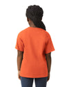 64000B Gildan Softstyle kids t-shirt orange back View 