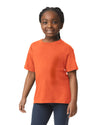 64000B Gildan Softstyle kids t-shirt orange front View 