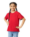 64000B Gildan Softstyle kids t-shirt red front