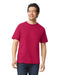 Gildan 64000 mens unisex adult Softstyle t-shirt Antique Cherry Red front
