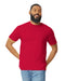 Gildan 64000 mens unisex adult Softstyle t-shirt cherry red front