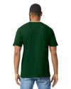 Gildan 64000 mens unisex adult Softstyle t-shirt forest green back