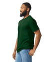 Gildan 64000 mens unisex adult Softstyle t-shirt forest green side