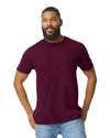 Gildan 64000 mens unisex adult Softstyle t-shirt 64000 Maroon front