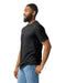 Gildan 64000 mens unisex adult Softstyle t-shirt black front