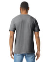 Gildan 64000 mens unisex adult Softstyle t-shirt charcoal back View 