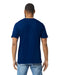 Gildan 64000 mens unisex adult Softstyle t-shirt navy back