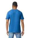 Gildan 64000 mens unisex adult Softstyle t-shirt royal blue back
