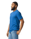 Gildan 64000 mens unisex adult Softstyle t-shirt royal blue side