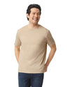 Gildan 64000 mens unisex adult Softstyle t-shirt sand front
