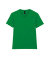 64V00 Gildan Softstyle Adult V-NeckT-shirt Irish Green Flat View
